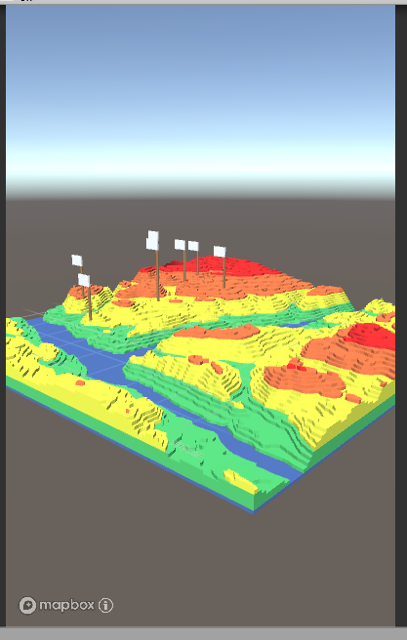 Terrain heightmap model I created for the application
